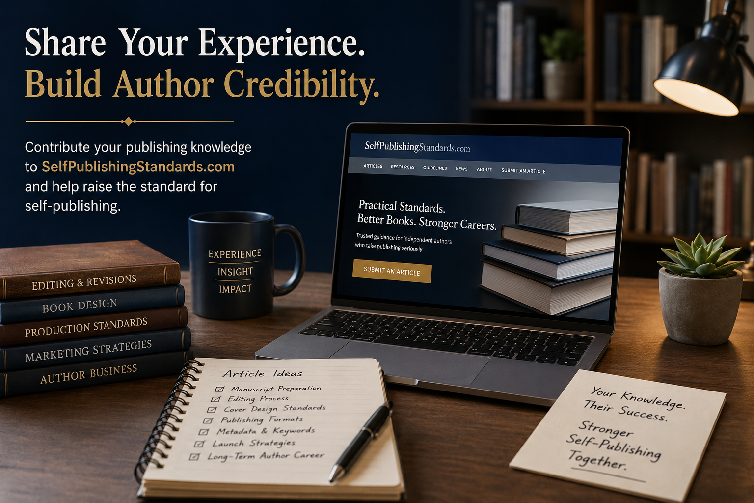 Why Experienced Authors Should Contribute to SelfPublishingStandards.com